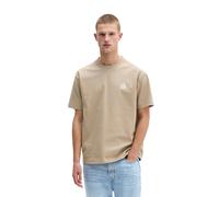 T-Shirt MARC O'POLO, Damen, Gr. XXL, charleston gray, Jersey, Obermaterial: 100% Baumwolle, loose fit, Rundhals, Shirts T-Shirt, loose fit mit Rückenprint (24699233-XXL) charleston gray