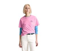 T-Shirt MARC O'POLO DENIM "aus Basic Single Jersey", Damen, Gr. L, pale bubblegum, Obermaterial: 100% Baumwolle, unifarben, Basic, regular fit, Rundhals, normaler Saum, Shirts T-Shirt (28374608-L) pal