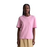 T-Shirt MARC O'POLO DENIM "aus Interlock-Jersey", Damen, Gr. M, pale bubblegum, Obermaterial: 100% Baumwolle, unifarben, Basic, regular fit, Rundhals, normaler Saum, Shirts T-Shirt (40273722-M) pale b