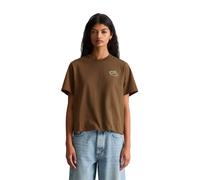 Marc O'Polo DENIM Relaxed Fit T-Shirt aus reiner Baumwolle - Special Drop in Mittelbraun, Größe L