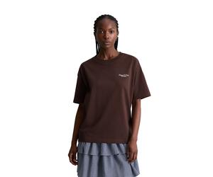 T-Shirt MARC O'POLO DENIM "aus Organic Cotton", Damen, Gr. M, braun (burnt aubergine), Obermaterial: 100% Baumwolle, unifarben, Basic, relaxed fit, Rundhals, Shirts T-Shirt (17556865-M) burnt aubergin
