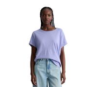 T-Shirt MARC O'POLO DENIM "aus Organic Cotton", Damen, Gr. S, lila (soft hibiscus), Obermaterial: 100% Baumwolle, unifarben, Basic, relaxed fit, Rundhals, normaler Saum, Shirts T-Shirt (65768267-S) so