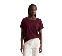 T-Shirt MARC O'POLO DENIM "aus Organic Cotton", Damen, Gr. XS, merlot rot, Obermaterial: 100% Baumwolle, unifarben, Basic, relaxed fit, Rundhals, normaler Saum, Shirts T-Shirt (96871332-XS) merlot rot