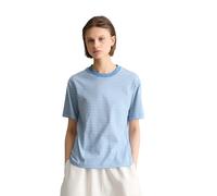 T-Shirt MARC O'POLO DENIM "aus Organic Cotton", Damen, Gr. XXS, blau (light blau), Obermaterial: 100% Baumwolle, gestreift, Basic, regular fit, Rundhals, normaler Saum, Shirts T-Shirt (12414354-XXS) l