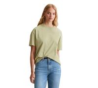 T-Shirt MARC O'POLO DENIM "aus Organic Cotton", Damen, Gr. XXS, grün (elm grün), Obermaterial: 100% Baumwolle, unifarben, Basic, relaxed fit, Rundhals, normaler Saum, Shirts T-Shirt (74660947-XXS) elm
