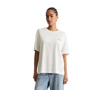 T-Shirt MARC O'POLO DENIM "aus Organic Cotton", Damen, Gr. XXS, weiß (silky weiß), Obermaterial: 100% Baumwolle, unifarben, Basic, relaxed fit, Rundhals, Shirts T-Shirt (25115169-XXS) silky weiß