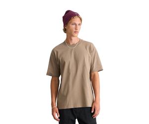 T-Shirt MARC O'POLO DENIM "aus schwerem Bio-Baumwoll-Jersey", Herren, Gr. L, beige (cold taupe), Obermaterial: 100% Baumwolle, unifarben, Basic, relaxed fit, Rundhals, normaler Saum, Shirts T-Shirt (5