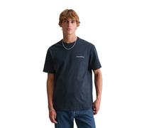 T-Shirt MARC O'POLO DENIM "aus schwerem Bio-Baumwoll-Jersey", Jungen, Gr. L, navy teal, Obermaterial: 100% Baumwolle, unifarben, Basic, relaxed fit, Rundhals, normaler Saum, Shirts T-Shirt (73828550-L