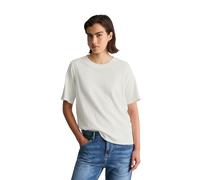 T-Shirt MARC O'POLO DENIM "aus softer Bio-Baumwolle", Damen, Gr. XXL, weiß (silky weiß), Obermaterial: 100% Baumwolle, unifarben, Basic, loose fit, Rundhals, normaler Saum, Shirts T-Shirt (54659525-XX
