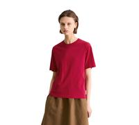 T-Shirt MARC O'POLO DENIM, Damen, Gr. L, rot (vivid cherry), Single Jersey, Obermaterial: 100% Baumwolle, regular fit normal, Rundhals, Shirts T-Shirt, regular aus Organic Cotton (62799848-L) vivid ch