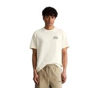 T-Shirt MARC O'POLO DENIM "aus weicher Bio-Baumwolle", Damen, Gr. L, weiß blush, Obermaterial: 100% Baumwolle, unifarben, relaxed fit, Rundhals, normaler Saum, Shirts T-Shirt (21409550-L) weiß blush