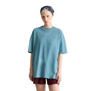 T-Shirt MARC O'POLO DENIM, Damen, Gr. M, blau dawn, Jersey, Obermaterial: 100% Baumwolle, oversize normal, Rundhals, Shirts T-Shirt, oversized aus Heavy Jersey, großer Rückenprint (77309615-M) blau da