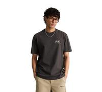 T-Shirt MARC O'POLO DENIM, Damen, Gr. M, broken graphite, Jersey, Obermaterial: 100% Baumwolle, relaxed fit normal, Rundhals, Shirts T-Shirt, relaxed fit aus weicher Bio-Baumwolle (91778523-M) broken 