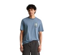 T-Shirt MARC O'POLO DENIM "mit großem Rückenprint", Damen, Gr. M, cadet blau, Obermaterial: 100% Baumwolle, unifarben, Basic, relaxed fit, Rundhals, normaler Saum, Shirts T-Shirt (75973241-M) cadet bl