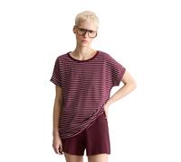 T-Shirt MARC O'POLO DENIM, Damen, Gr. M, dunkelrot_multi, Single Jersey, Obermaterial: 100% Baumwolle, regular fit normal, Rundhals, Shirts T-Shirt, regular aus weichem Single Jersey (40467704-M) dunk