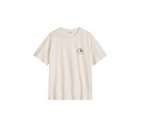 T-Shirt MARC O'POLO DENIM, Damen, Gr. M, silky weiß, Jersey, Obermaterial: 100% Baumwolle, relaxed fit normal, Rundhals, Shirts T-Shirt, relaxed aus Basic Single Jersey (75399865-M) silky weiß