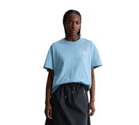 T-Shirt MARC O'POLO DENIM, Damen, Gr. S, blau dawn, Jersey, Obermaterial: 100% Baumwolle, relaxed fit normal, Rundhals, Shirts T-Shirt, relaxed aus Basic Single Jersey (50995823-S) blau dawn