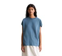 T-Shirt MARC O'POLO DENIM, Damen, Gr. S, medium blau, Jersey, Obermaterial: 100% Baumwolle, relaxed fit normal, Rundhals, Shirts T-Shirt, relaxed fit, basic (28020427-S) medium blau