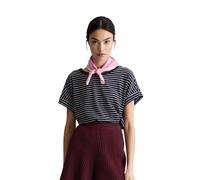 T-Shirt MARC O'POLO DENIM, Damen, Gr. XL, dunkelblau_multi, Single Jersey, Obermaterial: 100% Baumwolle, regular fit normal, Rundhals, Shirts T-Shirt, regular aus weichem Single Jersey (16489654-XL) d