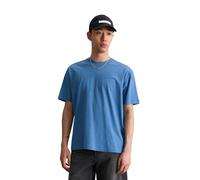 T-Shirt MARC O'POLO DENIM "aus softer Bio-Baumwolle", Jungen, Gr. M, medium blau, Obermaterial: 100% Baumwolle, unifarben, Basic, relaxed fit, Rundhals, normaler Saum, Shirts T-Shirt (95717017-M) medi