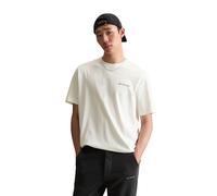 Marc OߴPolo Denim Herren T-Shirt aus Bio-Baumwolle Relaxed Fit, Weiß (Silky White), XL