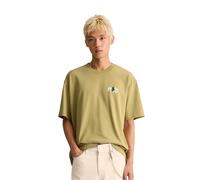 T-Shirt MARC O'POLO DENIM "mit großem Rückenprint", Herren, Gr. L, beige (mountain fog), Obermaterial: 100% Baumwolle, unifarben, Basic, relaxed fit, Rundhals, normaler Saum, Shirts T-Shirt (52012320-