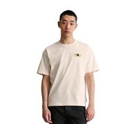 T-Shirt MARC O'POLO DENIM, Herren, Gr. XL, beige (silky weiß), Jersey, Obermaterial: 100% Baumwolle, relaxed fit normal, Rundhals, Shirts T-Shirt, relaxed mit großem Rückenprint (49637921-XL) silky we