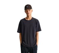 T-Shirt MARC O'POLO DENIM "mit Rollkante am Ausschnitt", Herren, Gr. M, schwarz (schwarz navy), Obermaterial: 100% Baumwolle, unifarben, Basic, relaxed fit, Rundhals, normaler Saum, Shirts T-Shirt (74