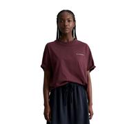 T-Shirt MARC O'POLO DENIM "mit Rückenprint", Damen, Gr. XXL, merlot rot, Obermaterial: 100% Baumwolle, unifarben, Basic, relaxed fit, Rundhals, normaler Saum, Shirts T-Shirt (35210611-XXL) merlot rot