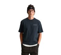 T-Shirt MARC O'POLO DENIM "mit Rückenprint", Herren, Gr. L, schwarz navy, Obermaterial: 100% Baumwolle, unifarben, Basic, relaxed fit, Rundhals, normaler Saum, Shirts T-Shirt (81130304-L) schwarz navy
