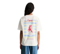 Marc OߴPolo Denim Damen Crayfish T-Shirt mit Print Relaxed Fit, Mehrfarbig (Offwhite Multi 03), M