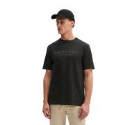 Marc OߴPolo Herren T-Shirt aus Bio-Baumwolle mit Rundhalsausschnitt, Schwarz (Black), L