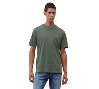 Marc OߴPolo Herren T-Shirt aus Bio-Baumwolle mit Rundhalsausschnitt, Grün (Mangrove), M