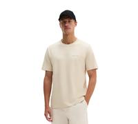 T-Shirt MARC O'POLO, Herren, Gr. M, grau silk, Jersey, Obermaterial: 100% Baumwolle, regular fit normal, Rundhals, Shirts T-Shirt, regular aus regenerativer Bio-Baumwolle, Rückenprint (13432007-M) gra