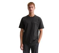 Marc O'Polo T-Shirt Herren Regular Fit Kurzarm Rundhals Baumwolle schwarz, M