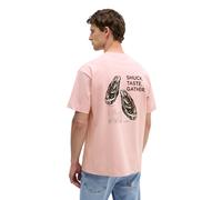 Marc O'Polo Loose Fit T-Shirt aus reiner Baumwolle mit Rücken-Print in Rose, Größe XL