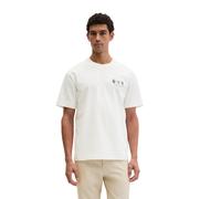 T-Shirt MARC O'POLO "mit beidseitigen Insektenprints", Damen, Gr. L, silky weiß, Obermaterial: 100% Baumwolle, unifarben, loose fit, Shirts T-Shirt (74760121-L) silky weiß