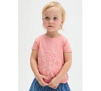 T-Shirt MARC O'POLO JUNIOR, Mädchen, Gr. 92/98, calm orange, Jersey, Obermaterial: 100% Baumwolle, regular fit normal, Rundhals, Shirts T-Shirt, modischer Print, normale Passform (95509327-92) calm or