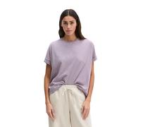 T-Shirt MARC O'POLO "mit angeschnittenen Ärmeln", Damen, Gr. M, dusty lavender, Obermaterial: 52% Baumwolle, 48% Viskose, unifarben, Basic, loose fit, Rundhals, Shirts T-Shirt (88714014-M) dusty laven