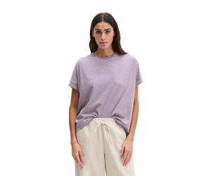 T-Shirt MARC O'POLO "mit angeschnittenen Ärmeln", Damen, Gr. S, dusty lavender, Obermaterial: 52% Baumwolle, 48% Viskose, unifarben, Basic, loose fit, Rundhals, Shirts T-Shirt (88714014-S) dusty laven