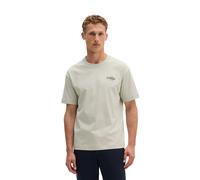 T-Shirt MARC O'POLO "mit Fisch-Rückenprint", Jungen, Gr. XL, grau kit, Obermaterial: 100% Baumwolle, unifarben, Basic, loose fit, Rundhals, Shirts T-Shirt (58155223-XL) grau kit