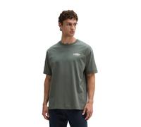 T-Shirt MARC O'POLO "mit Fisch-Rückenprint", Herren, Gr. XL, grün (mangrove), Obermaterial: 100% Baumwolle, unifarben, Basic, loose fit, Rundhals, Shirts T-Shirt (76412413-XL) mangrove