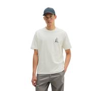 T-Shirt MARC O'POLO, Herren, Gr. L, silky weiß, Jersey, Obermaterial: 100% Baumwolle, bedruckt, relaxed fit hüftbedeckend, Rundhals, abgesteppte Kante, Shirts T-Shirt, mit Print, Relaxed Fit (34954362