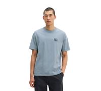 T-Shirt MARC O'POLO "mit großem Rückenprint", Herren, Gr. M, schwarz pepper, Obermaterial: 100% Baumwolle, unifarben, Basic, oversize, Rundhals, normaler Saum, Shirts T-Shirt (22061013-M) schwarz pepp