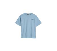 T-Shirt MARC O'POLO "mit großem Rückenprint", Jungen, Gr. 176, blau, Obermaterial: 100% Baumwolle, unifarben, regular fit, Rundhals, normaler Saum, Shirts T-Shirt (14172022-176) blau