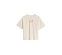 T-Shirt MARC O'POLO "mit Logoprint auf beiden Seiten", Mädchen, Gr. 140, weiß cotton, Obermaterial: 100% Baumwolle, unifarben, relaxed fit, Rundhals, Shirts T-Shirt (36662249-140) weiß cotton