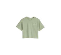T-Shirt MARC O'POLO "mit Logostickerei auf beiden Seiten", Mädchen, Gr. 152, grün, Obermaterial: 100% Baumwolle, unifarben, relaxed fit, Rundhals, Shirts T-Shirt (72771448-152) grün