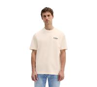 T-Shirt MARC O'POLO "mit maritimem Rückenprint", Herren, Gr. 3XL, silky weiß, Obermaterial: 100% Baumwolle, unifarben, Basic, loose fit, Rundhals, Shirts T-Shirt (25153046-XXXL) silky weiß
