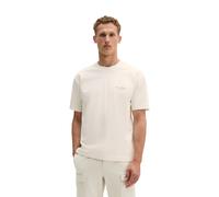 T-Shirt MARC O'POLO "mit maritimer Rückenprint", Herren, Gr. 3XL, weiß (silky weiß), Obermaterial: 100% Baumwolle, unifarben, Basic, loose fit, Rundhals, Shirts T-Shirt (75542310-XXXL) silky weiß