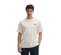T-Shirt MARC O'POLO "mit maritinem Rückenprint", Herren, Gr. XXL, beige (silky weiß), Obermaterial: 100% Baumwolle, unifarben, Basic, loose fit, Rundhals, Shirts T-Shirt (65526754-XXL) silky weiß